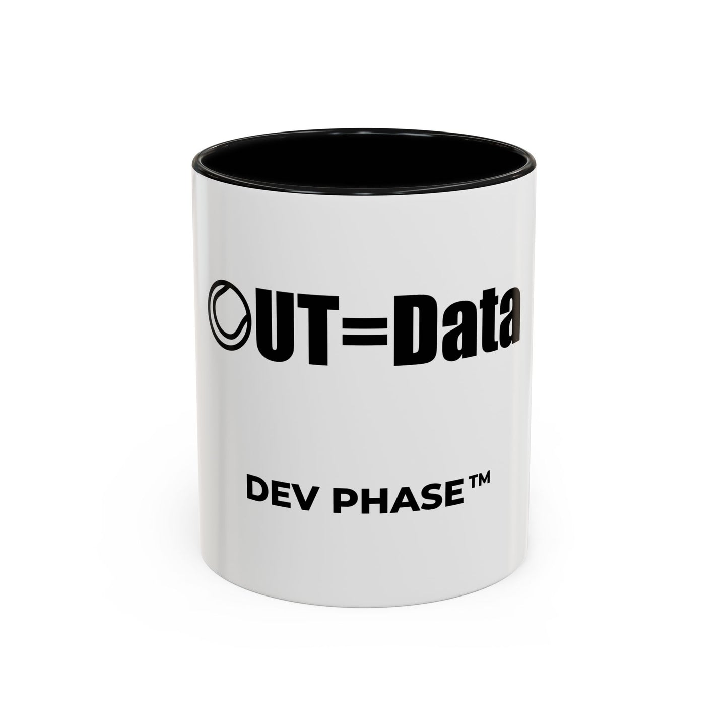 Coffee Mug - "Data Collection." Tennis Dev Phase Accent Mug (11/15oz)