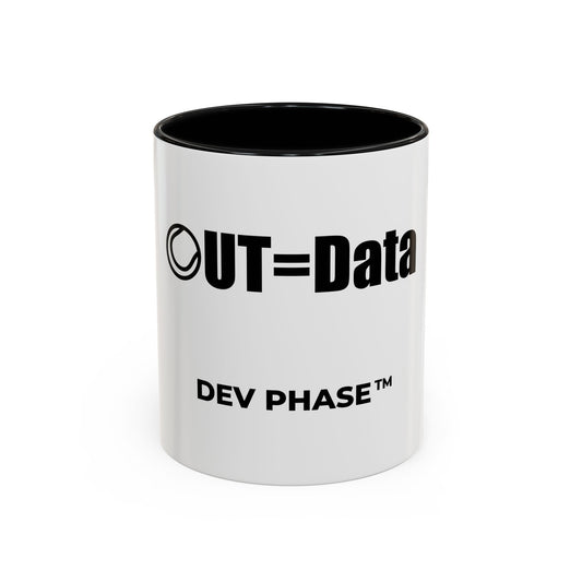 Coffee Mug - "Data Collection." Tennis Dev Phase Accent Mug (11/15oz)