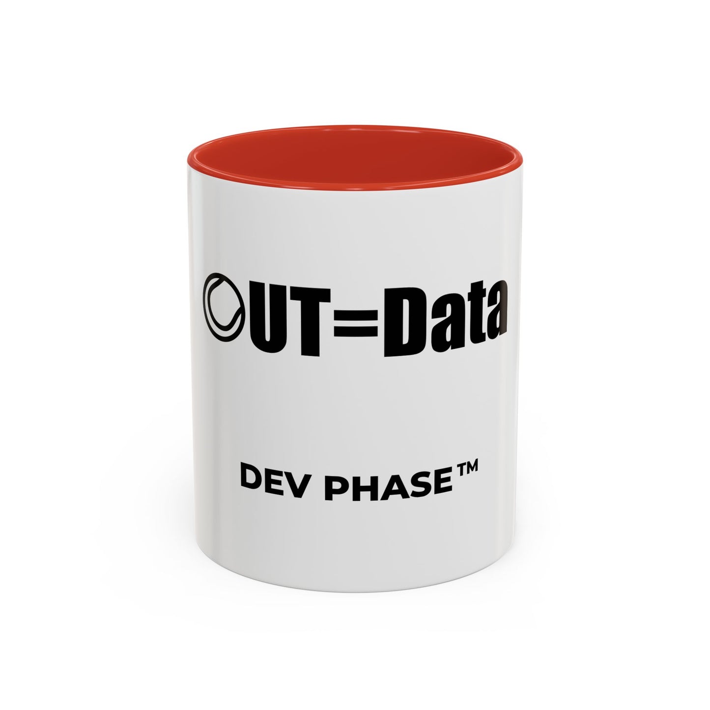 Coffee Mug - "Data Collection." Tennis Dev Phase Accent Mug (11/15oz)