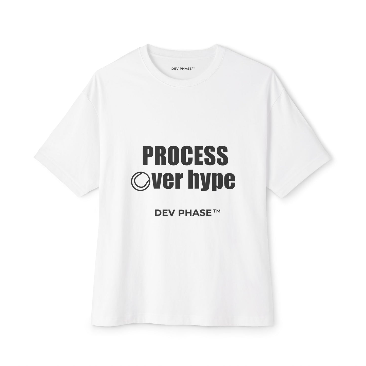 Tennis T-Shirt Process Over Hype | Collection 1: The Process | Growth Mindset Gift