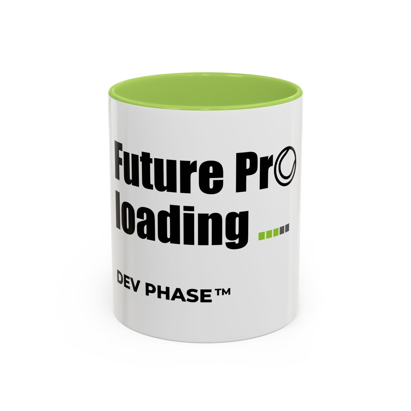 Coffee Mug - "Future Pro Loading" Tennis Dev Phase Accent Mug (11/15oz)
