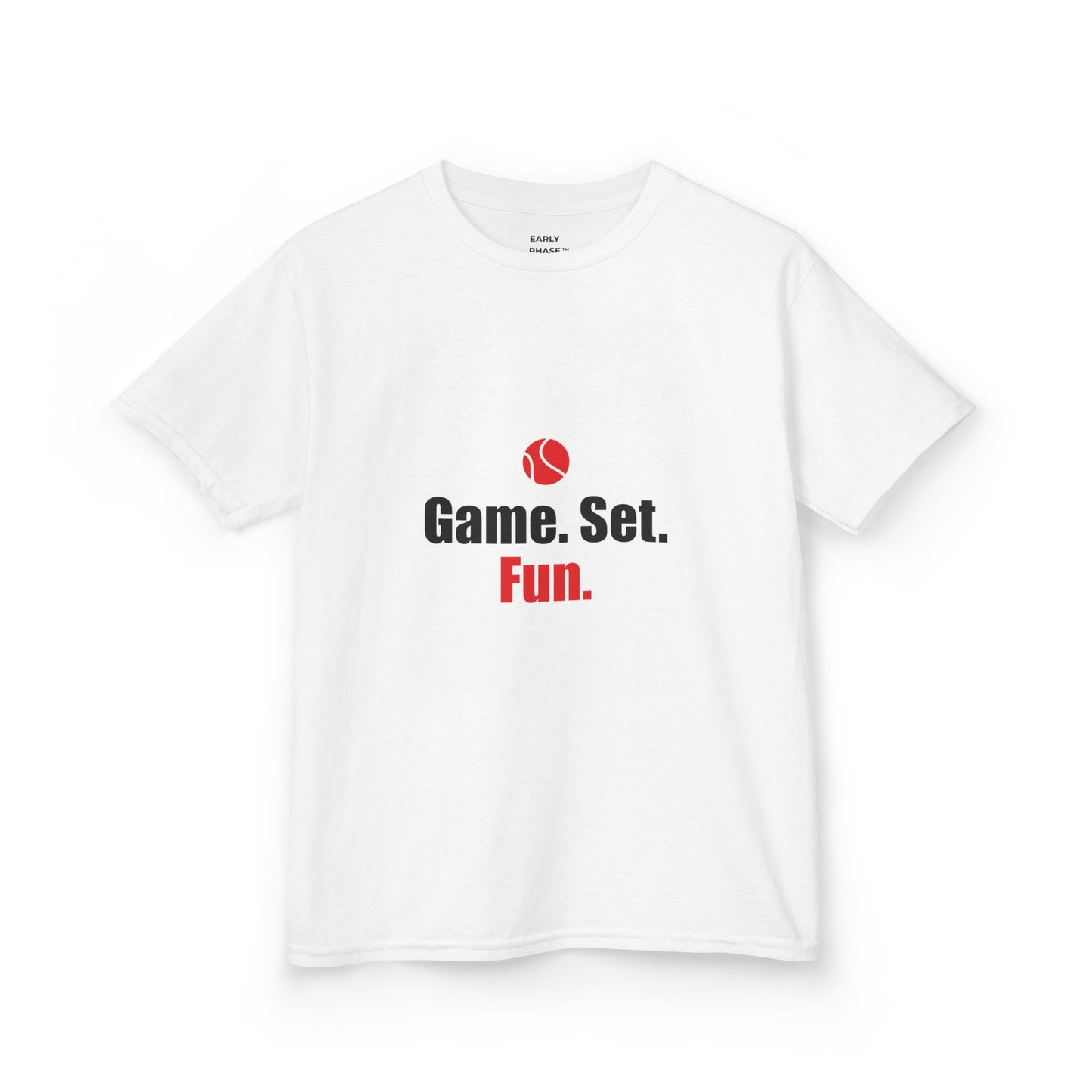 Kids Tennis T-Shirt Game Set Fun | Early Phase | Junior Tennis Gift