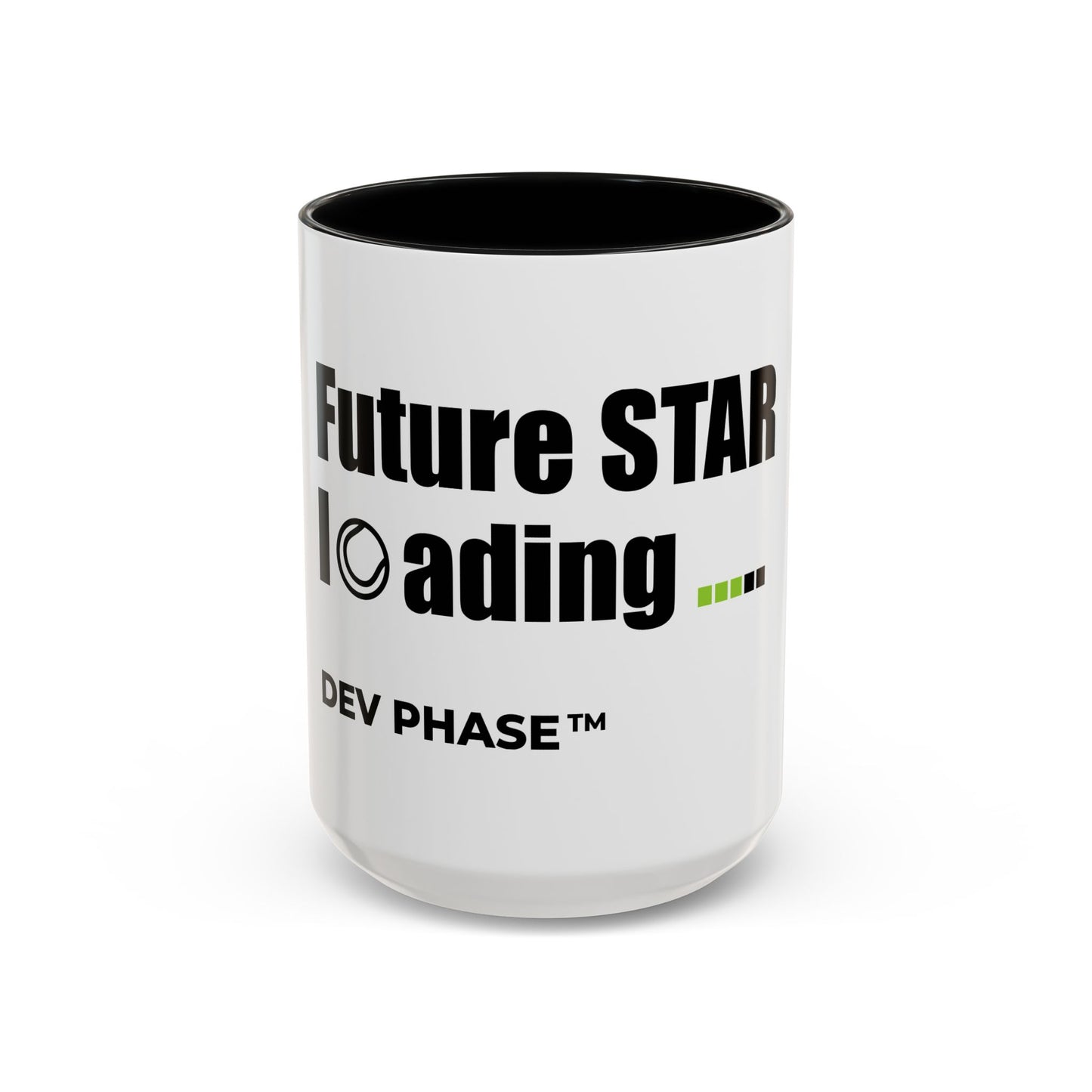 Coffee Mug - "Future Star Loading." Tennis Dev Phase Accent Mug (11/15oz)