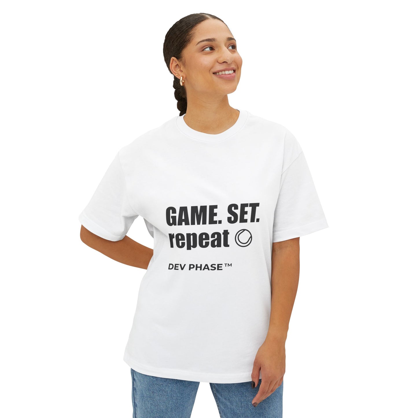 Tennis T-Shirt Game Set Repeat | Collection 3: Inside Humor | Funny Tennis Gift