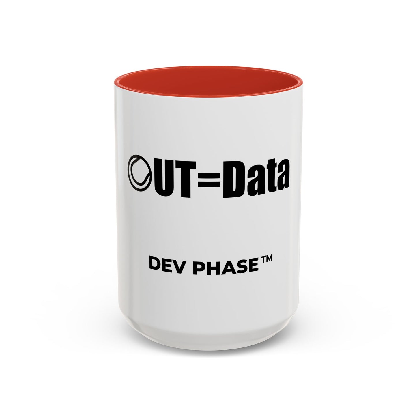 Coffee Mug - "Data Collection." Tennis Dev Phase Accent Mug (11/15oz)