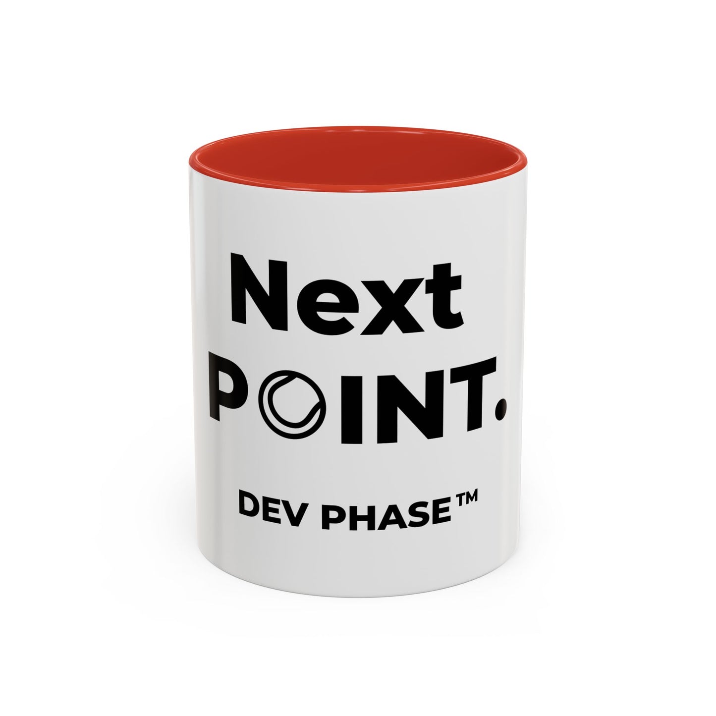 Coffee Mug - "Next Point." Tennis Dev Phase Accent Mug (11/15oz)