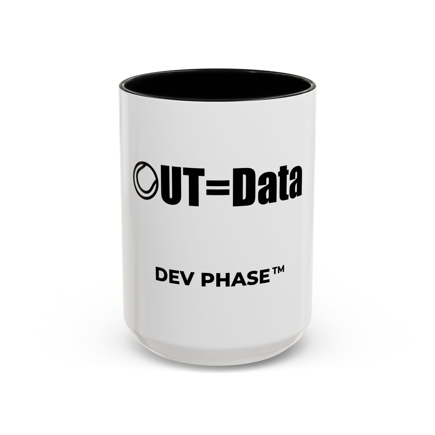 Coffee Mug - "Data Collection." Tennis Dev Phase Accent Mug (11/15oz)