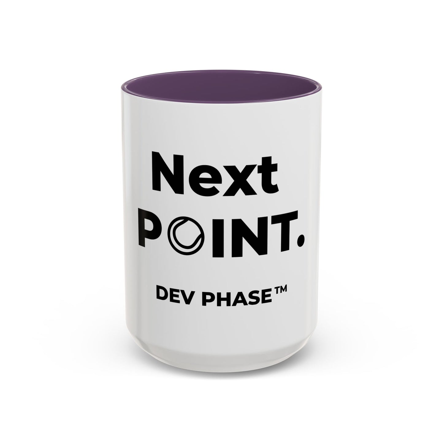 Coffee Mug - "Next Point." Tennis Dev Phase Accent Mug (11/15oz)