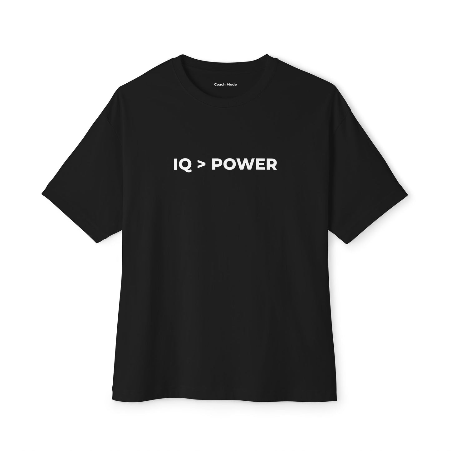 Coach Mode - Minimal Tennis T-shirt for Coaches: IQ > Power - Dev Phase