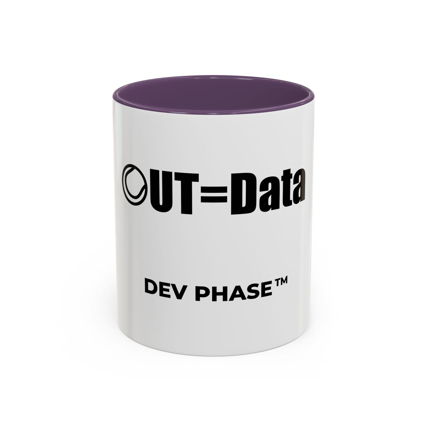 Coffee Mug - "Data Collection." Tennis Dev Phase Accent Mug (11/15oz)