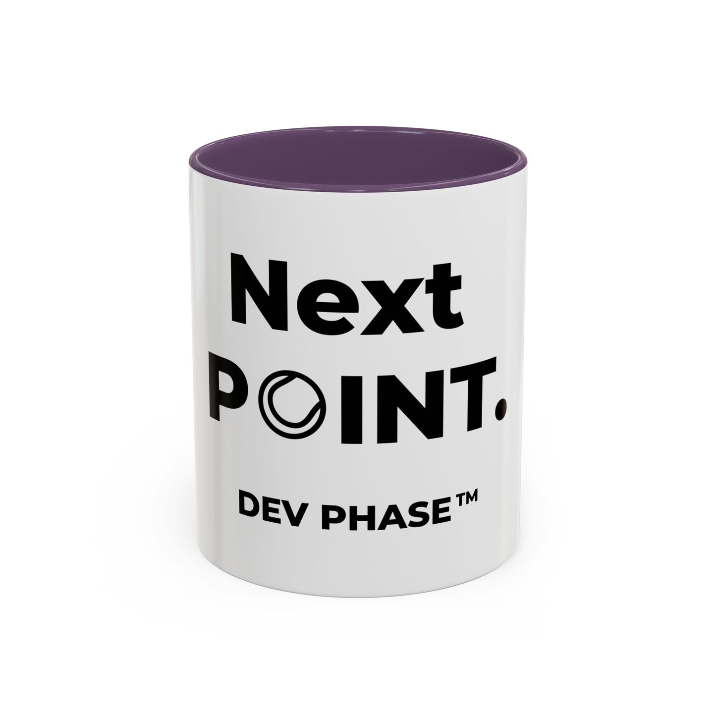 Coffee Mug - "Next Point." Tennis Dev Phase Accent Mug (11/15oz)