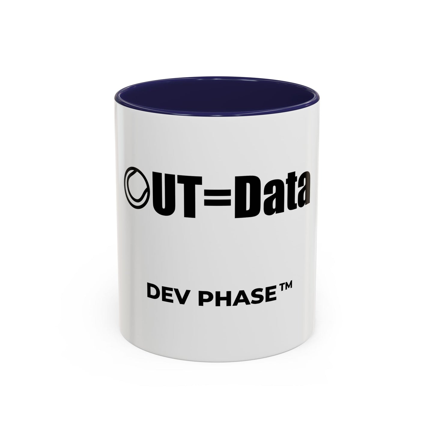 Coffee Mug - "Data Collection." Tennis Dev Phase Accent Mug (11/15oz)