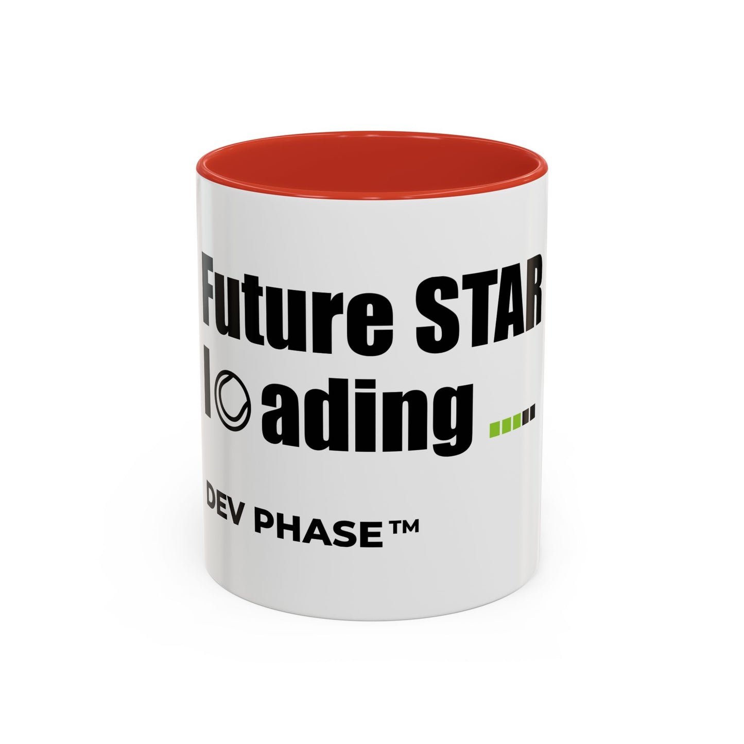 Coffee Mug - "Future Star Loading." Tennis Dev Phase Accent Mug (11/15oz)